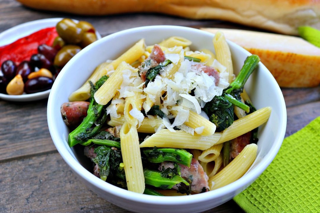 Penne with Broccoli Rabe and Sausage